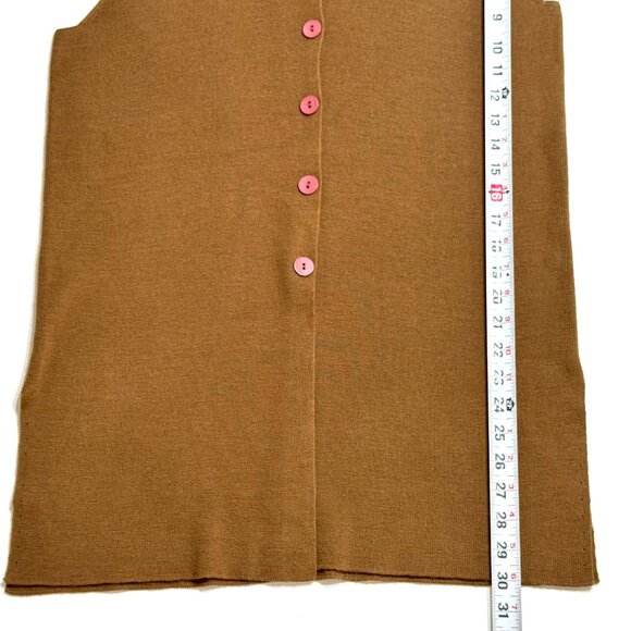 Vtg Paradox Wool Sleeveless Cardigan Sweater Old Money Quiet Luxury Minimalist - Picture 8 of 8